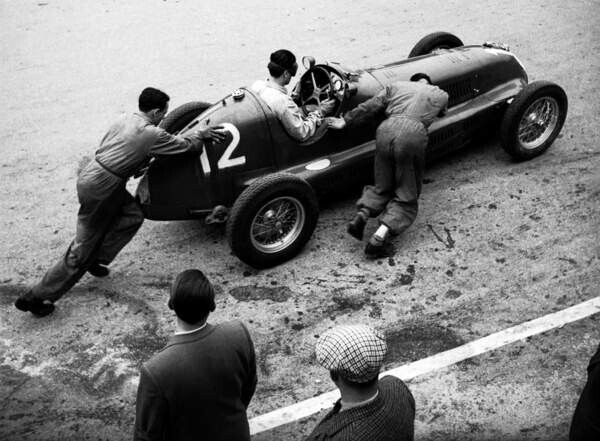 BRIDGEMAN IMAGES Fotografie Grand Prix Car Racing, 1950, 40 × 30 cm