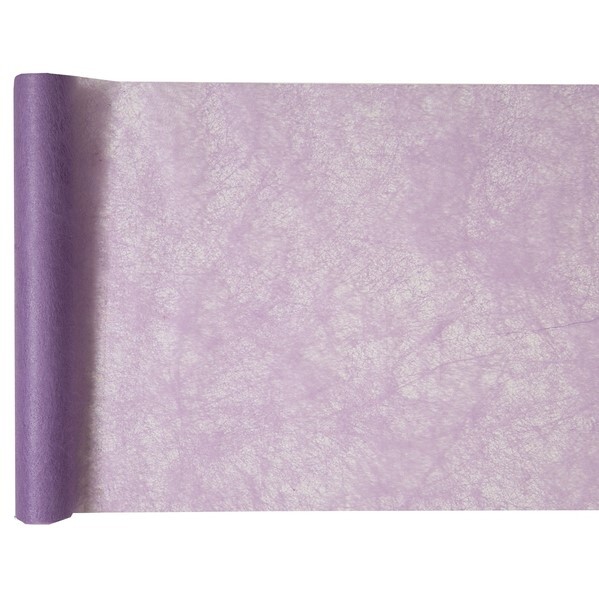 Šerpa stolová netkaná textilie lila 30 cm x 5 m