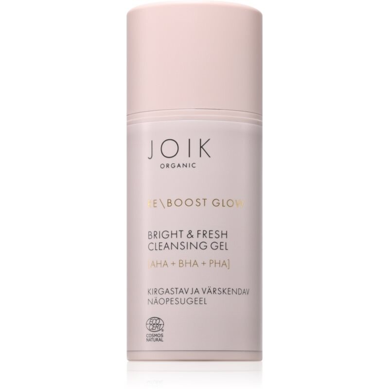 JOIK Organic Re-Boost Glow osvěžující čisticí pleťový gel s exfoliačním účinkem 100 ml