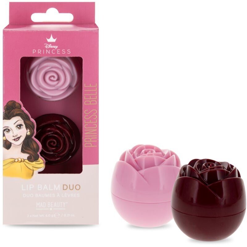 Mad Beauty Disney Princess Belle balzám na rty 2x6 g