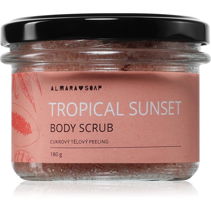 Almara Soap Body Scrub cukrový tělový peeling Tropical Sunset 180 g