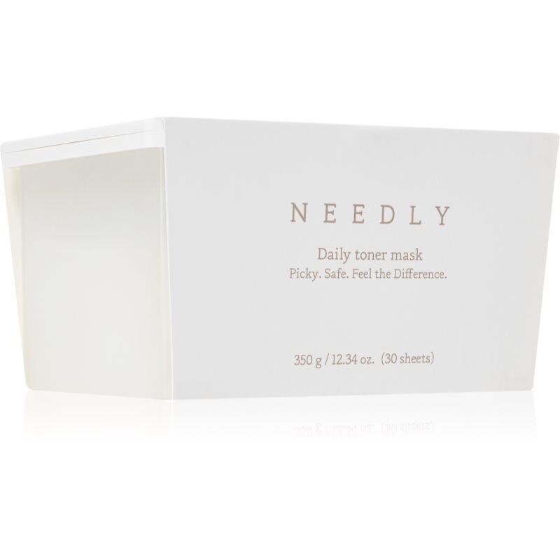 NEEDLY Daily Toner Mask hydratační plátýnková maska se zklidňujícím účinkem velké balení 30 ks