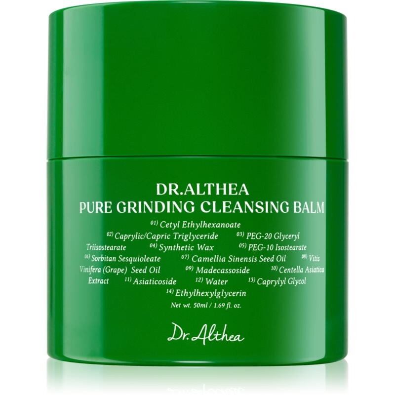 Dr. Althea Pure Grinding Cleansing Balm odličovací a čisticí balzám se zklidňujícím účinkem 50 ml