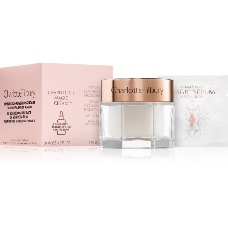 Charlotte Tilbury Charlotte's Magic Cream zpevňující hydratační krém SPF 15 náhradní náplň 50 ml