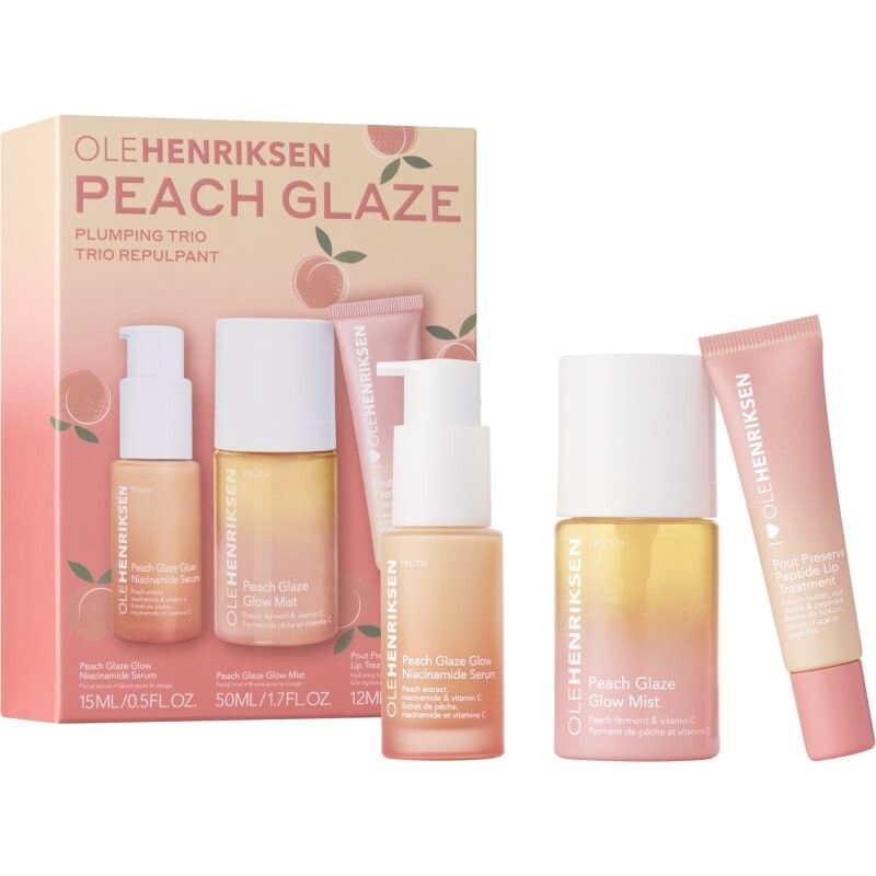 OLEHENRIKSEN Peach Glaze Plumping Trio sada pro péči o pleť
