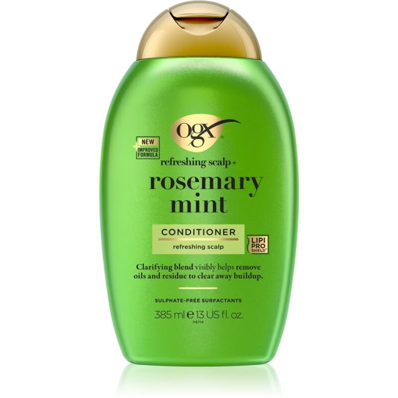 OGX Rosemary Mint čisticí kondicionér pro mastné vlasy 385 ml