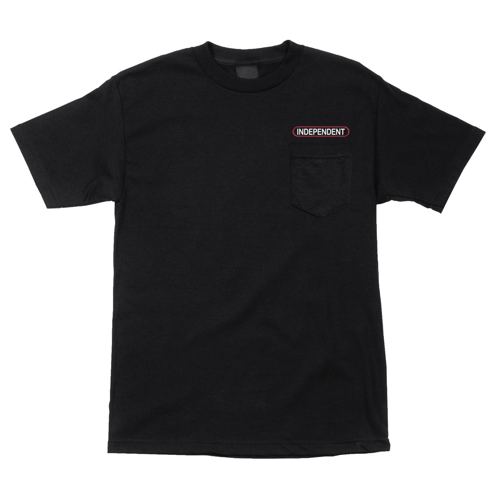 triko INDEPENDENT - Baseplate S/S Pocket Heavyweight T-Shirt Black (155079)