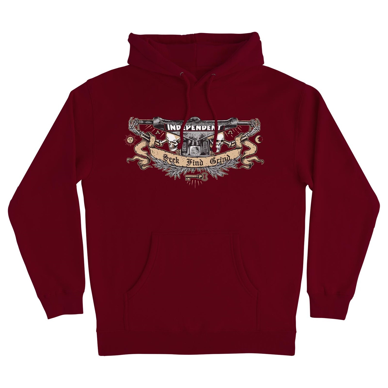 mikina INDEPENDENT - SFG Society P/O Hooded Heavyweight Sweatshirt Maroon (155184) velikost: XL