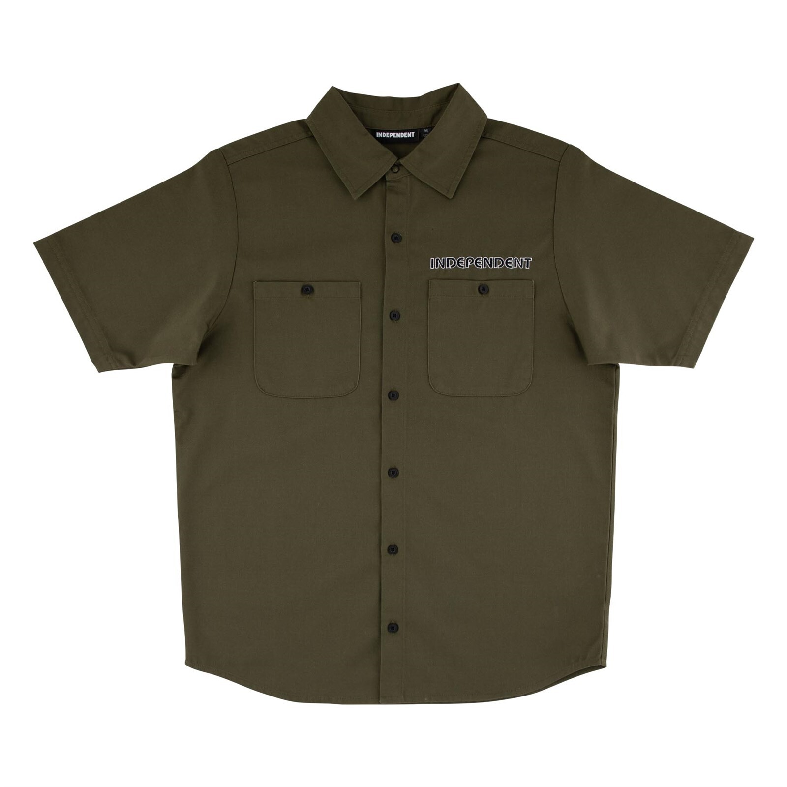 triko INDEPENDENT - Union S/S Work Top Olive (154848)