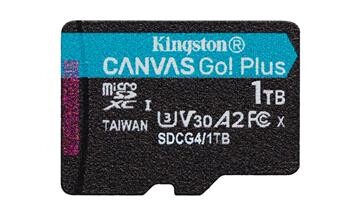 Kingston paměťová karta 1TB microSDXC Canvas Go Plus Gen4 A2 U3 V30 Card
