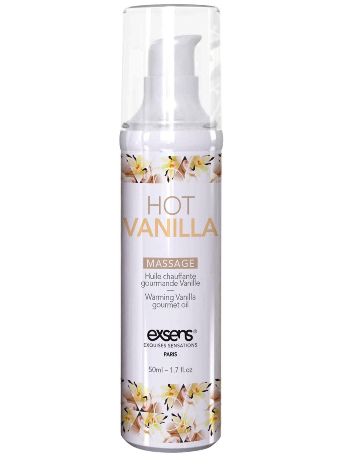 Exsens Hřejivý intimní masážní olej Hot Vanilla - Exsens (50 ml)