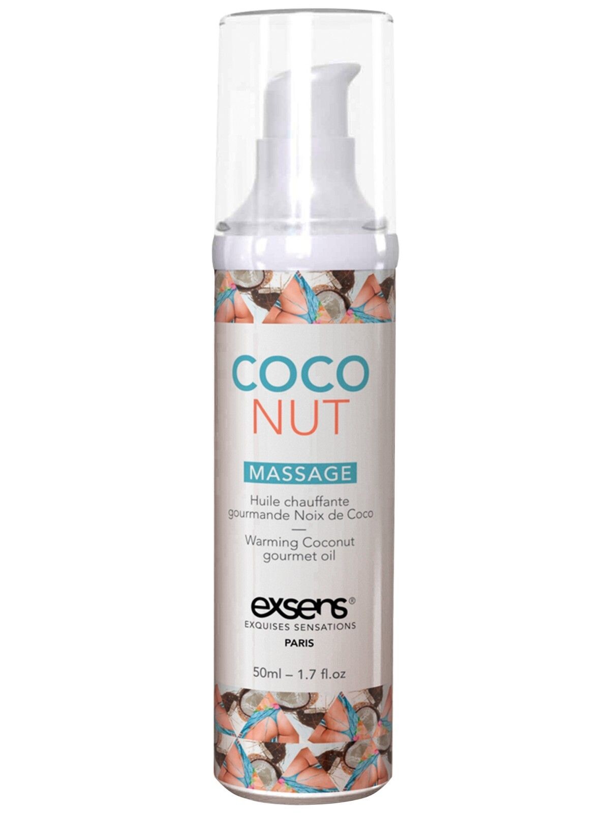 Exsens Hřejivý intimní masážní olej Coconut - Exsens (50 ml)