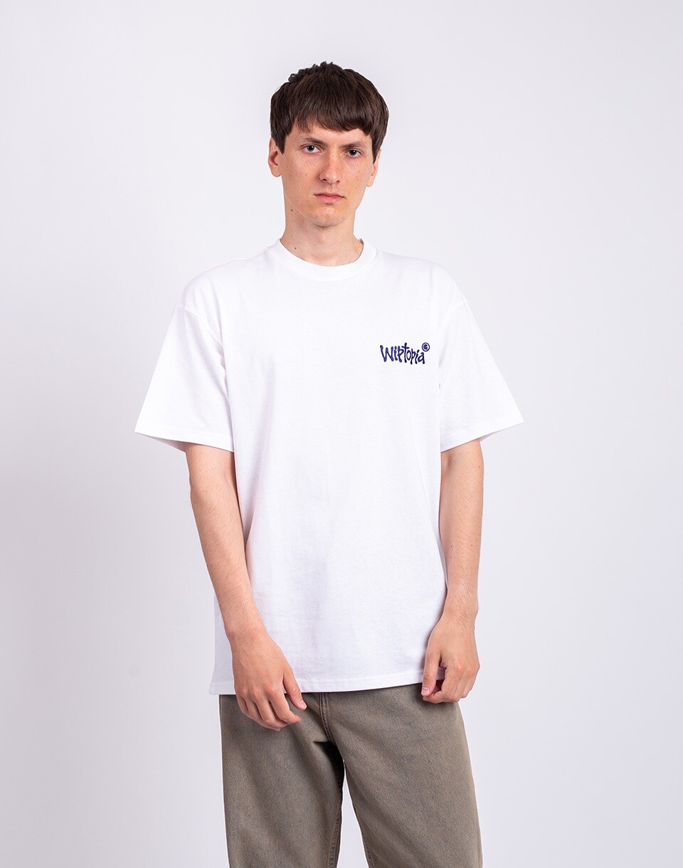 Carhartt WIP S/S Wiptopia Script T-Shirt White/Blue M