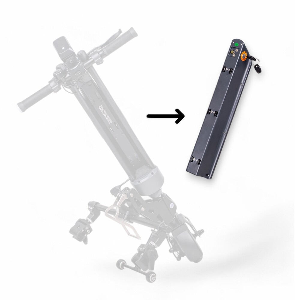 inSPORTline Náhradní baterie 36V 7,8Ah k přídavnému el. pohonu pro invalidní vozíky Oppatia