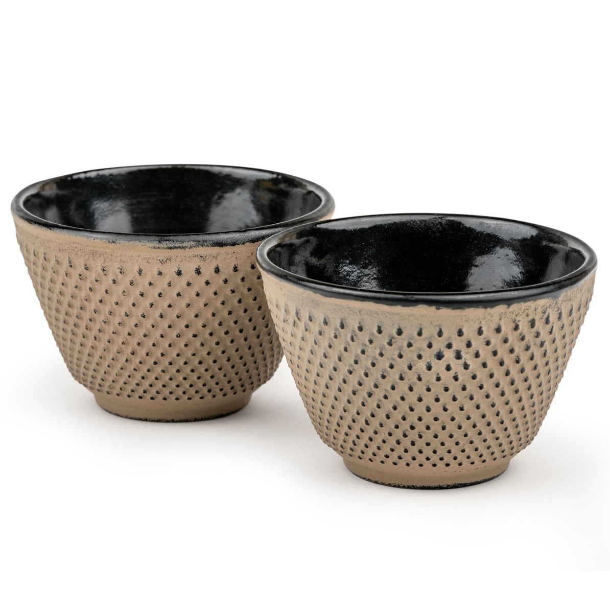 Šálek XILIN 100 ml, sada 2 ks, velbloudí žlutá, litina, Bredemeijer