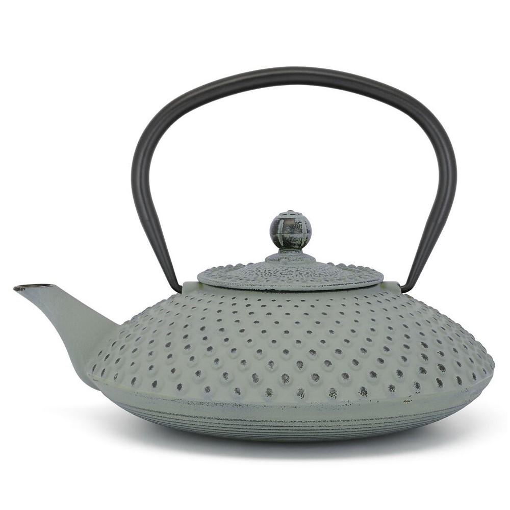 Čajová konvice s infuzérem XILIN 1,25 l, světle zelená, litina, Bredemeijer