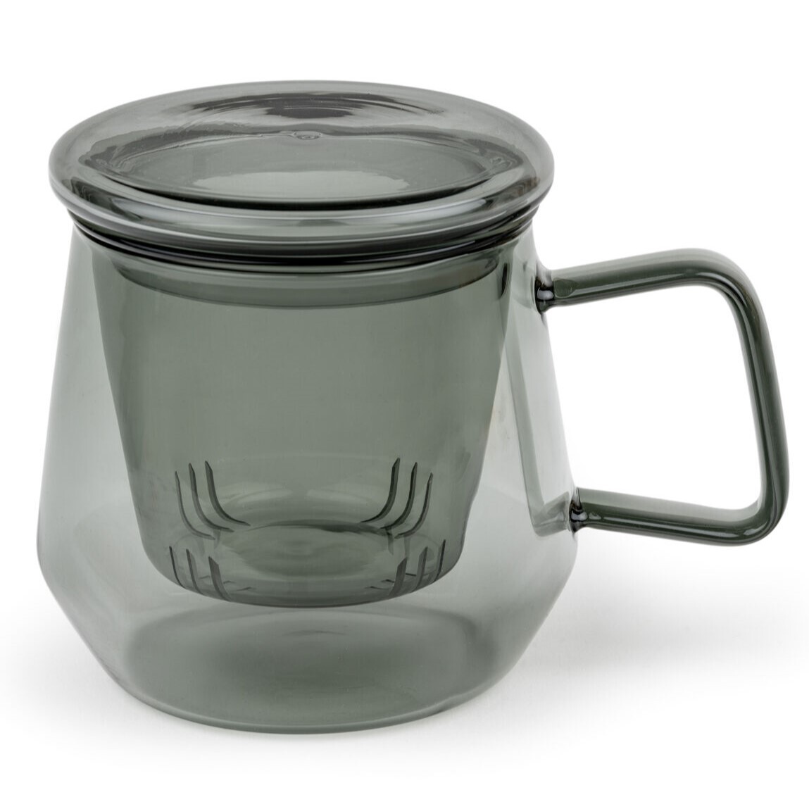 Sklenice na čaj LIVORNO 350 ml, černá, sklo, Bredemeijer