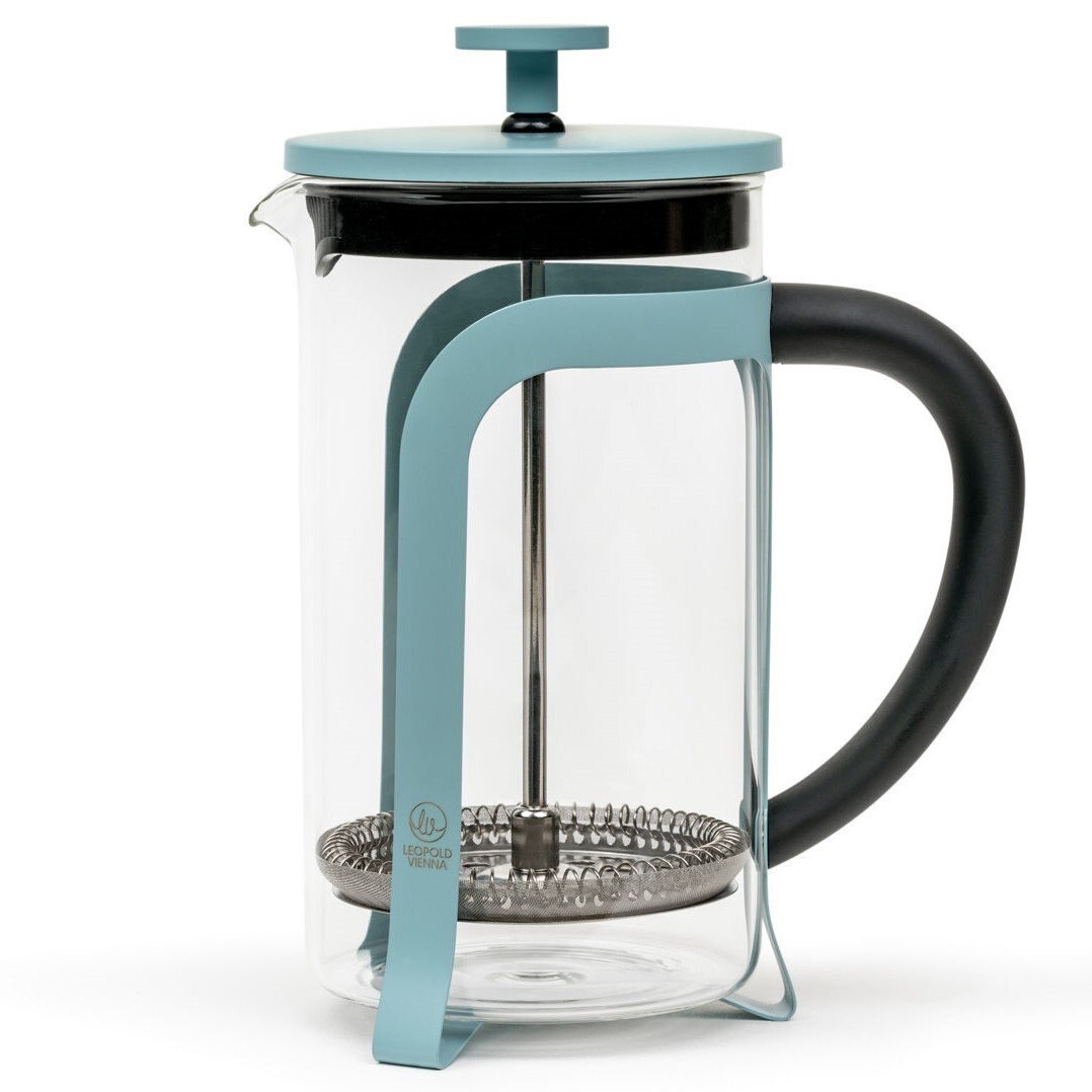 French press kávovar MOSHI 600 ml, mátová, sklo, Leopold Vienna