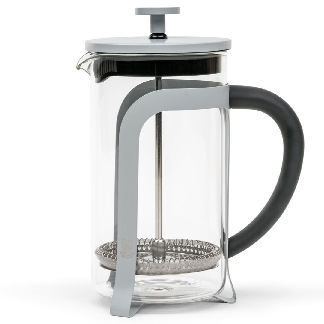 French press kávovar MOSHI 600 ml, šedá, sklo, Leopold Vienna