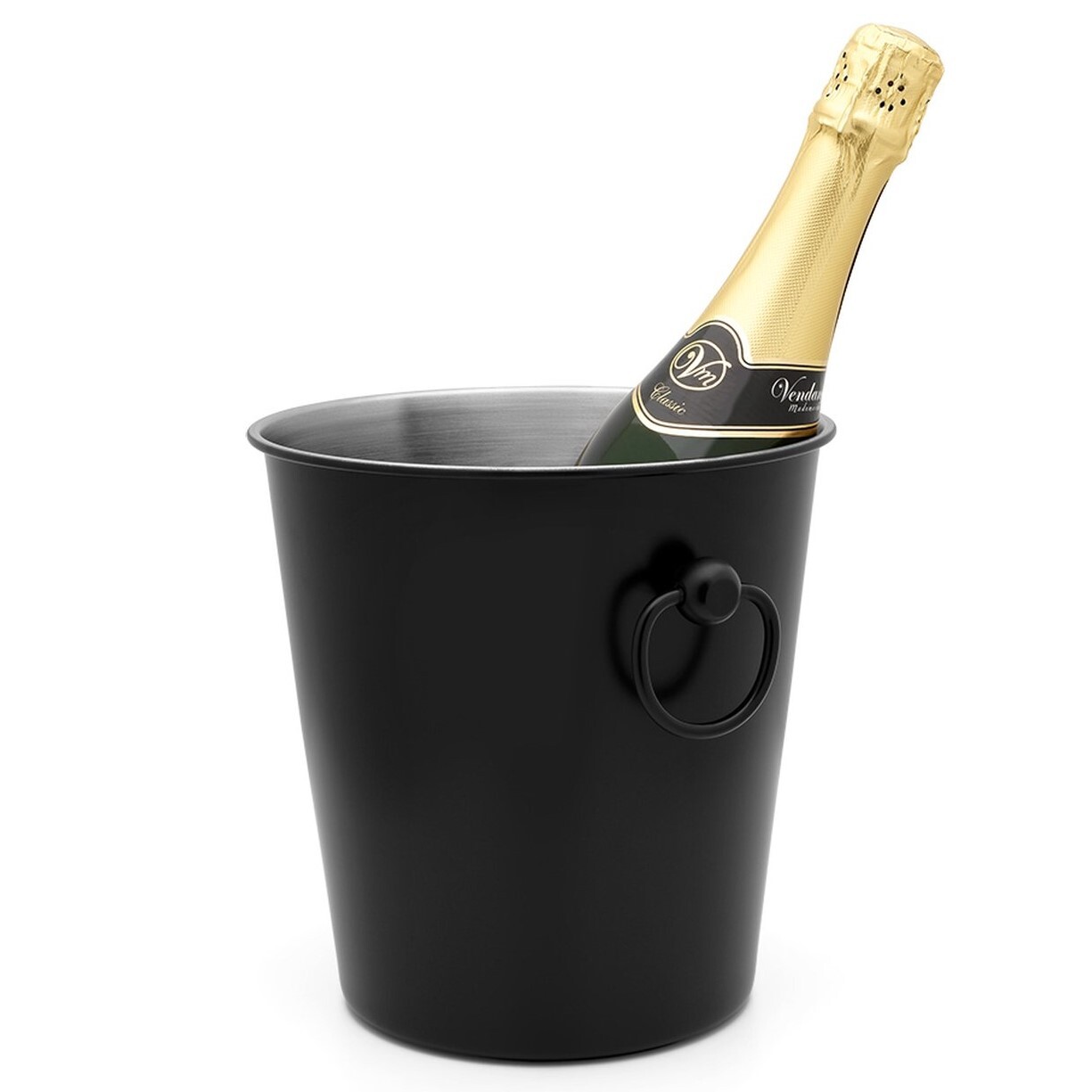 Chladič na šampaňské 23 cm, černá, nerezová ocel, Leopold Vienna