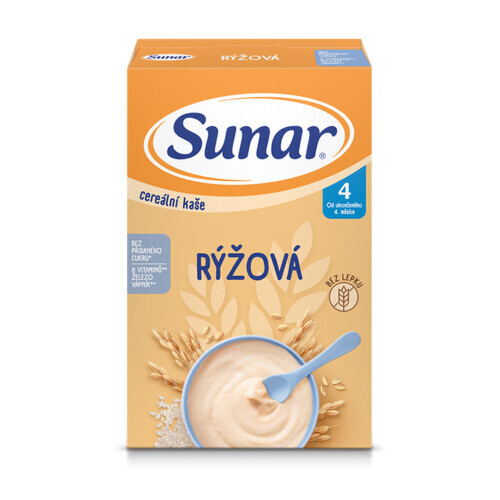 Sunar Cereální kaše rýžová od ukončení 4. měsíce 210g