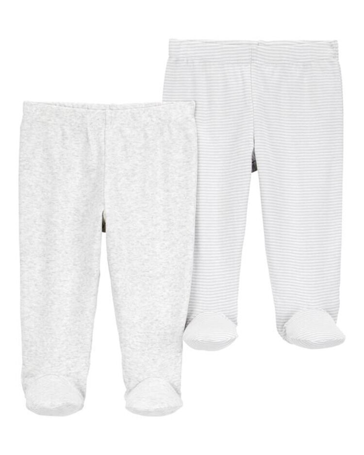 CARTER'S Polodupačky Shades of Grey neutral 2ks NB/ vel.56