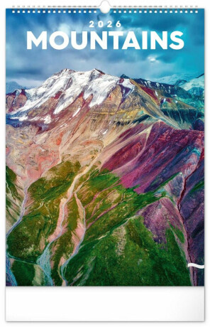 Kalendář 2026 nástěnný: Hory, 33 x 46 cm