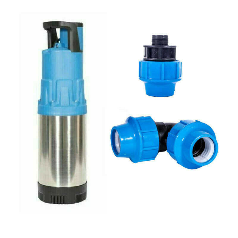 Set automatického pomnorného čerpadla Blue Line PMC1004PA-SET DEK s PE spojkou a kolenem
