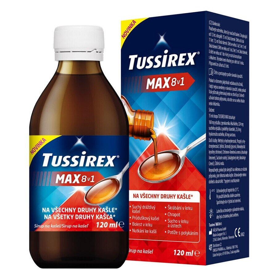 TUSSIREX Max 8v1 sirup 120 ml
