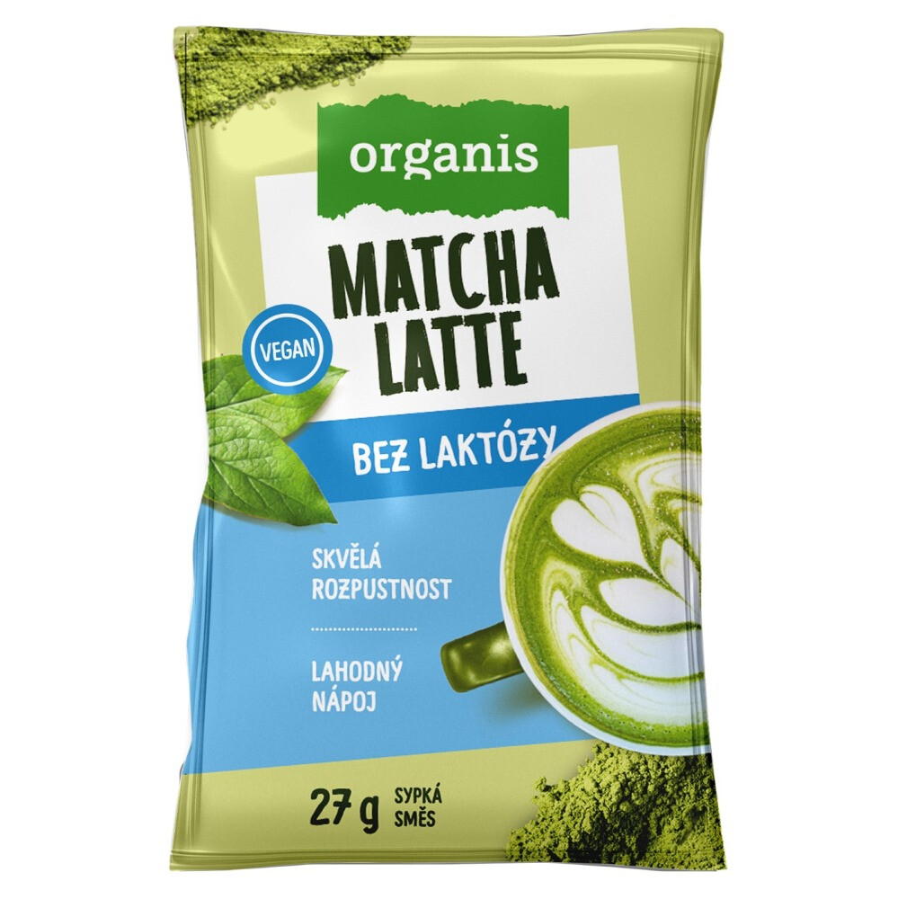 ORGANIS Matcha latte bez laktózy 27 g