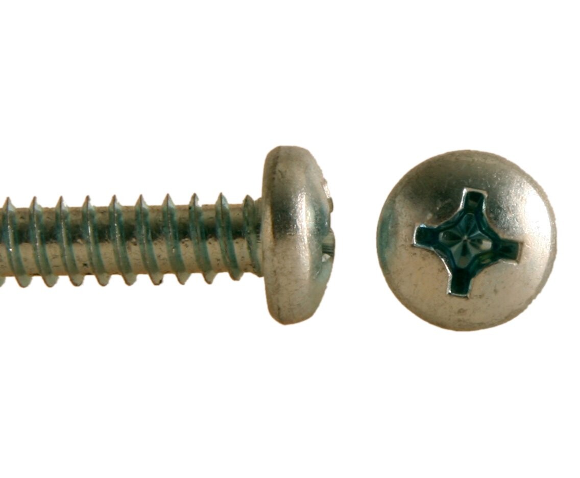 Šroub do plechu ZnB, půlkulatá hlava, DIN 7981 - 6.3x80