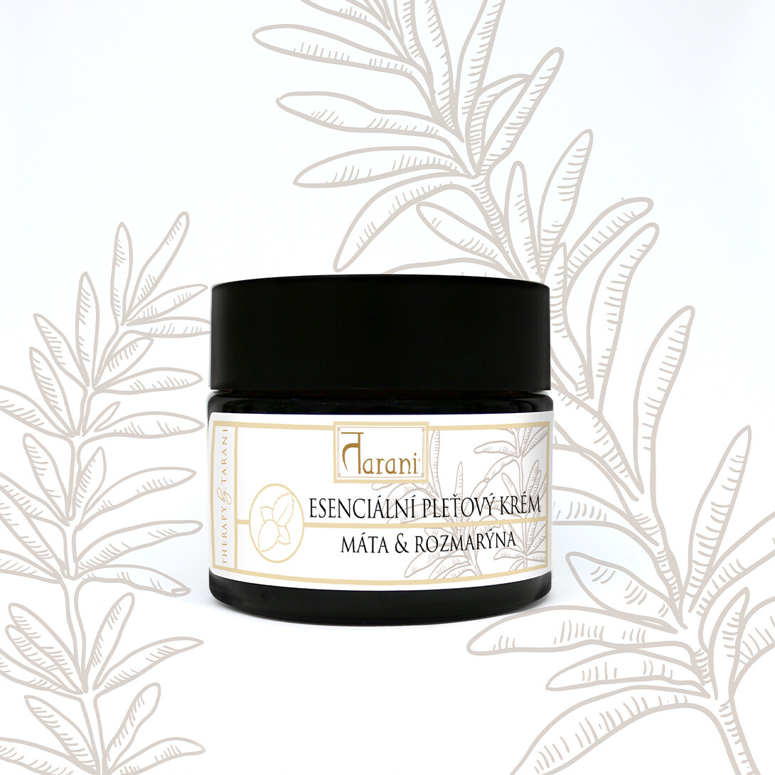 ESENCIÁLNÍ PLEŤOVÝ KRÉM - MÁTA & ROZMARÝNA 50 ml