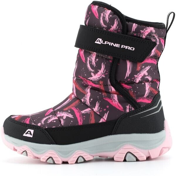 ALPINE PRO BENICO Dětská zimní obuv, růžová, velikost