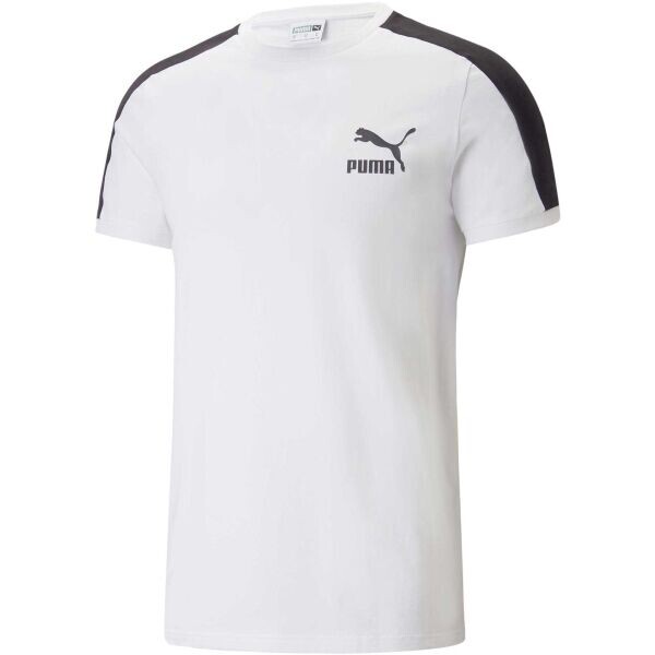 Puma T7 ICONIC TEE Pánské triko, bílá, velikost