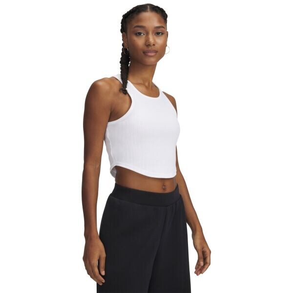 Under Armour RIVAL RIB TANK Dámské  tílko, bílá, velikost L