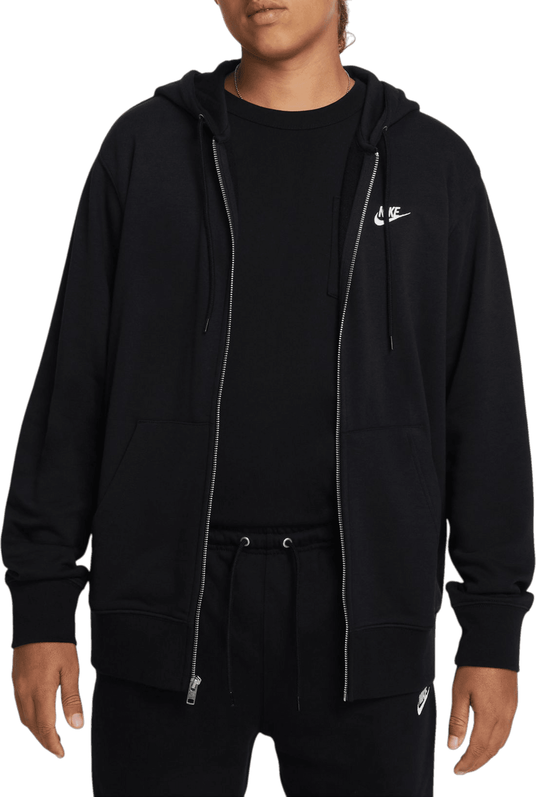 Mikina s kapucí Nike M NK CLUB FT FZ HOODIE