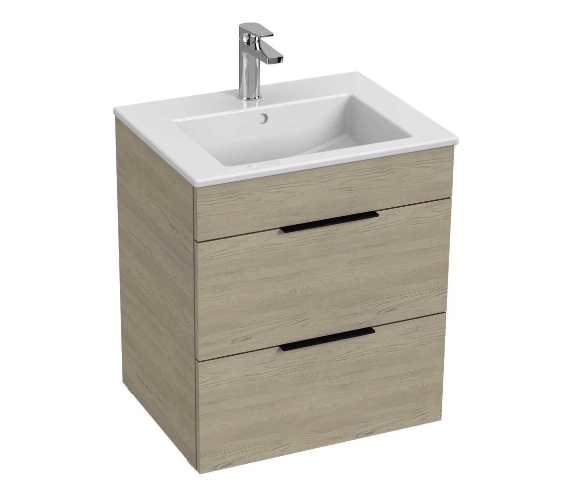 JIKA JIKA H4536121765141 - Koupelnová skříňka s umyvadlem CUBE 60,7x55 cm jasan