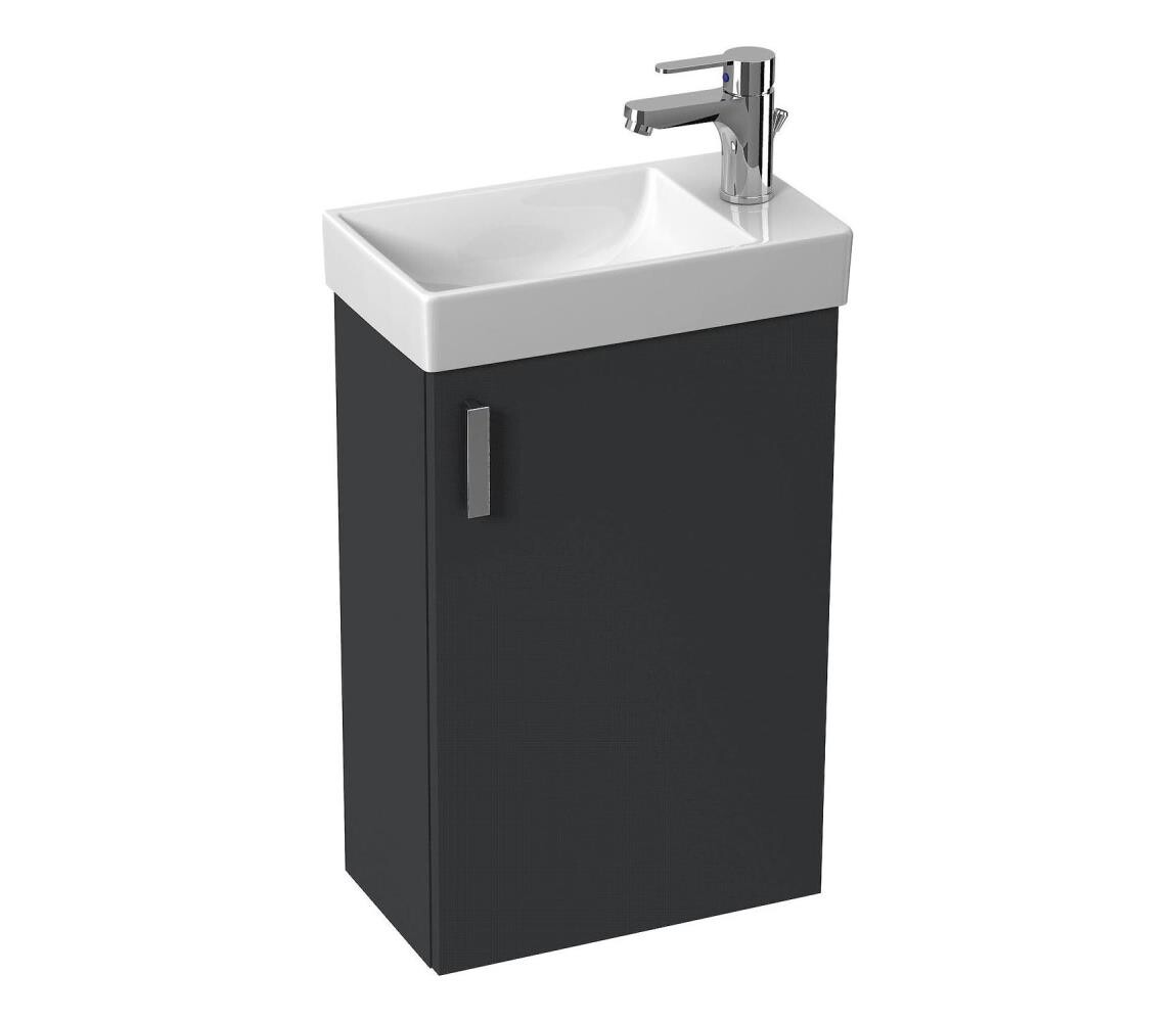 JIKA JIKA H45J5111753011 - Koupelnová skříňka s umyvadlem PETIT 58,5x38,6 cm šedá