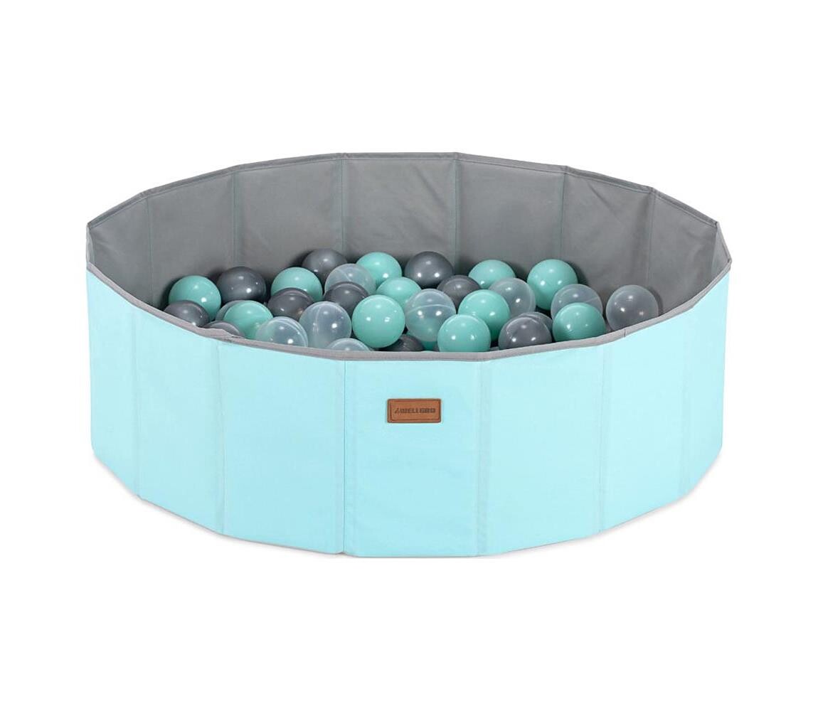 Dětský suchý bazén s míčky pr. 80 cm modrá/šedá