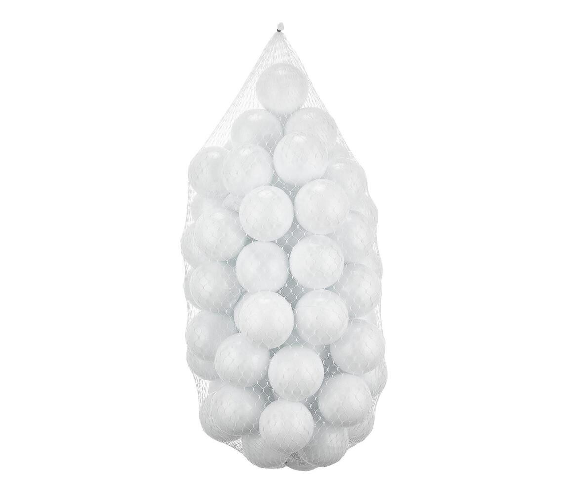 Hrací plastové míčky 50 ks pr. 7 cm bílá