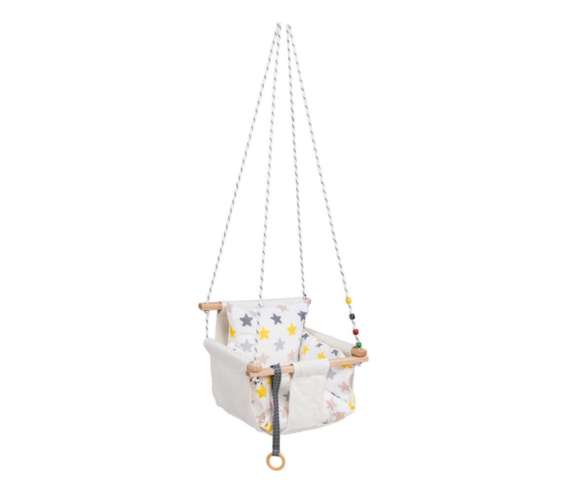 Dětská textilní houpačka SELALE bílá