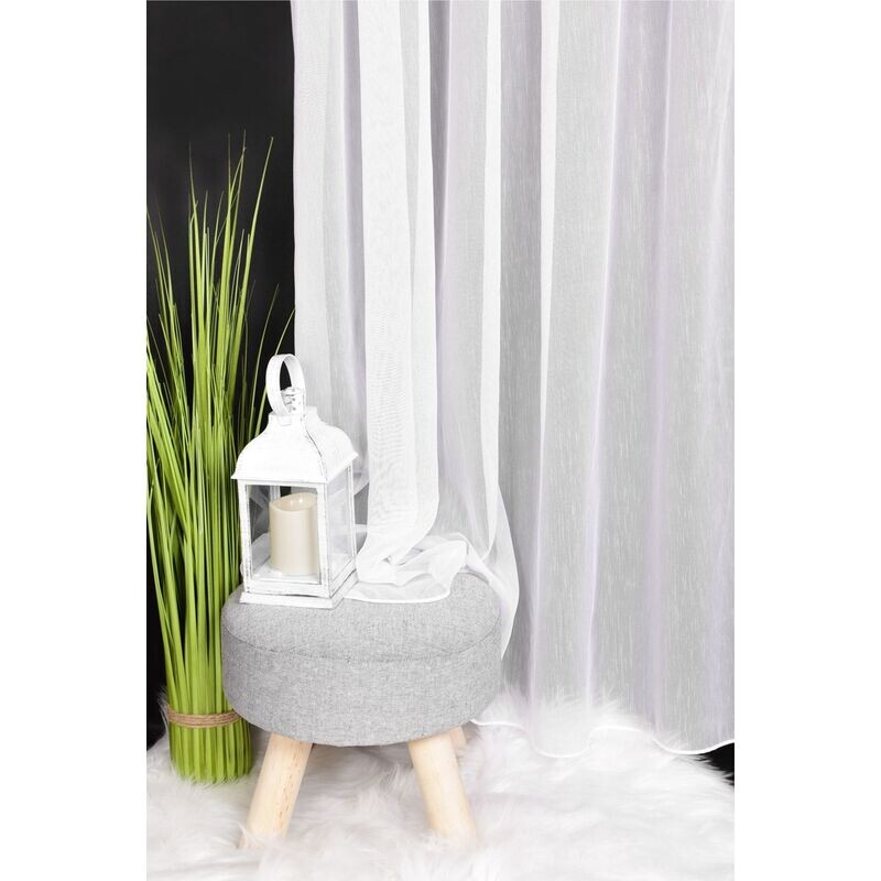Záclona, Dreher Mira s olůvkem metráž, bílá 175 cm