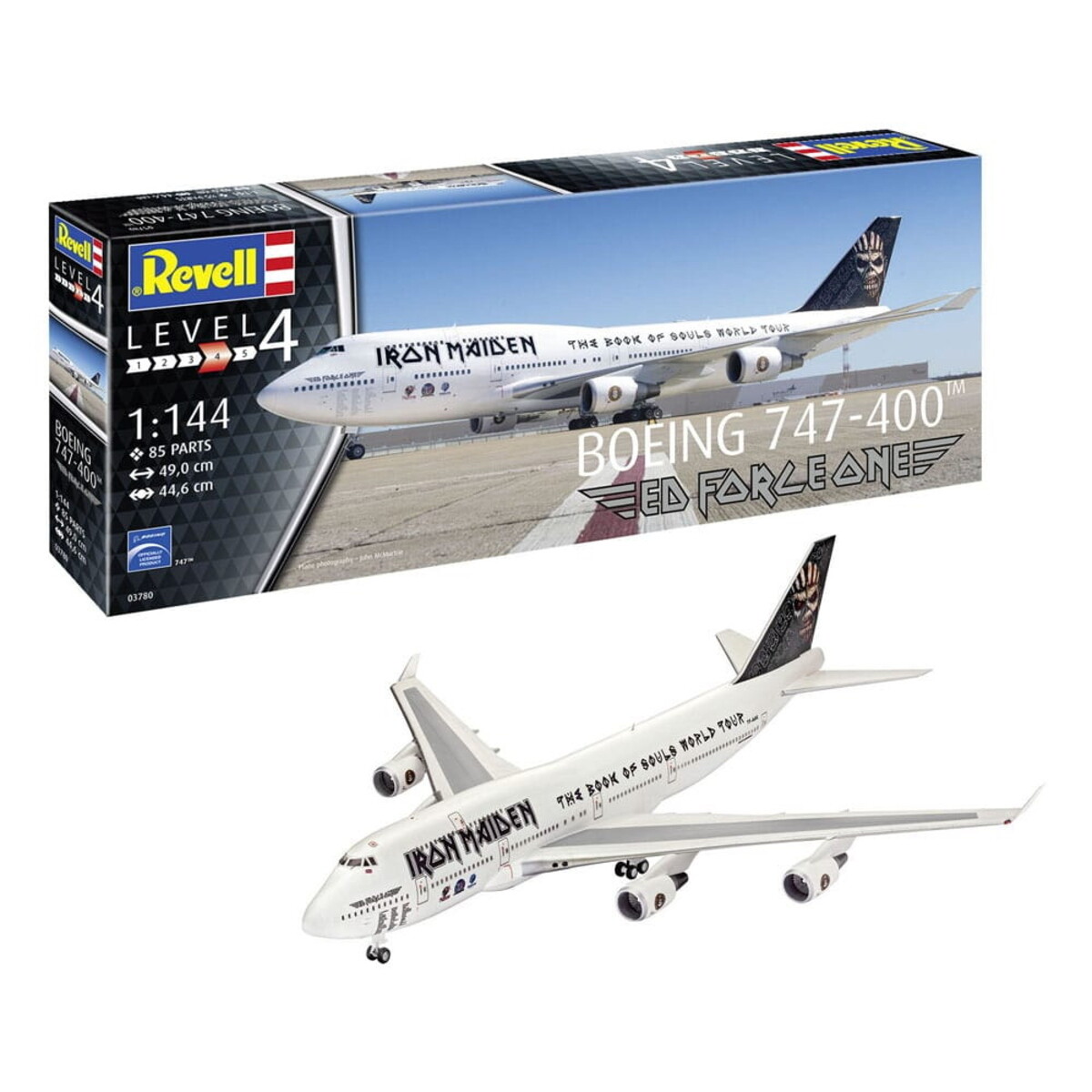 dekorace (model) Iron Maiden - Model Kit 1/144 Boeing 747-400 - Ed Force One