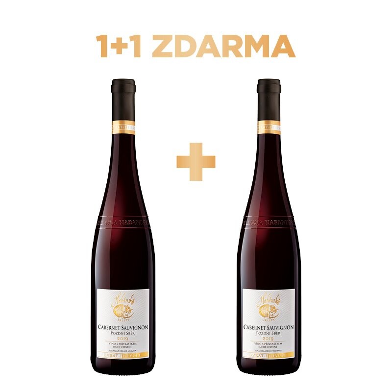Habánské sklepy Cabernet Sauvignon 2019 pozdní sběr RETAIL 1+1 ZDARMA