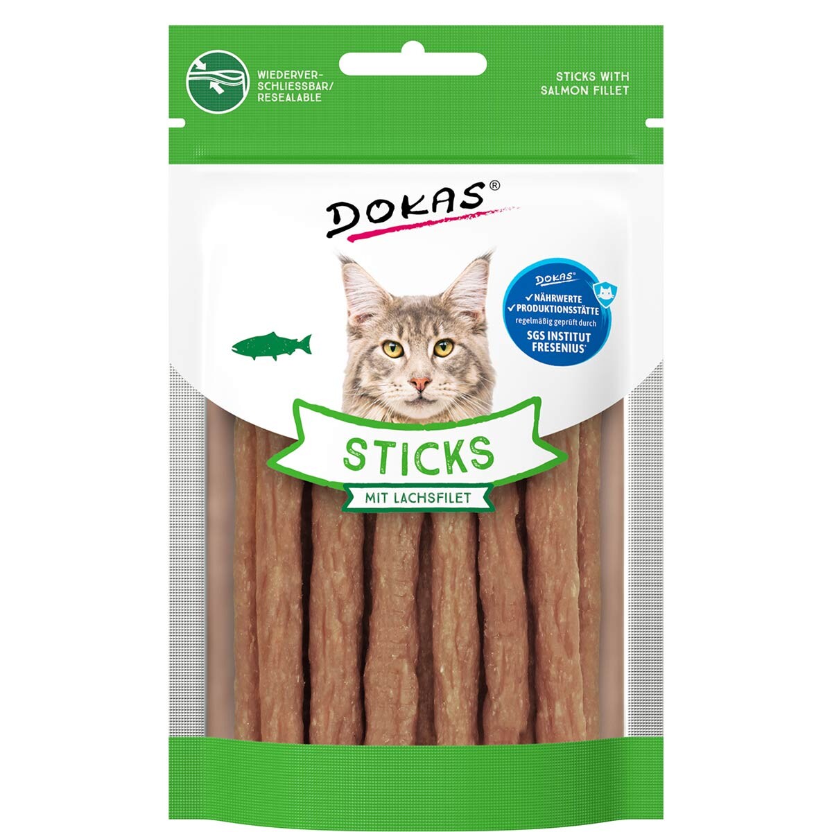 Dokas Sticks 30 g - s filetem z lososa