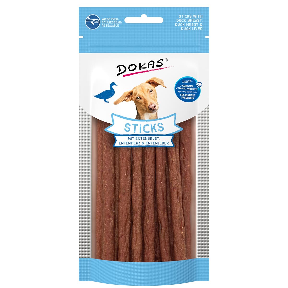 Dokas Sticks - s kachními prsy, srdíčky a játry (60 g)