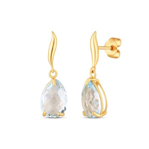 Náušnice s topazem 234-955-ST3694 2.45g