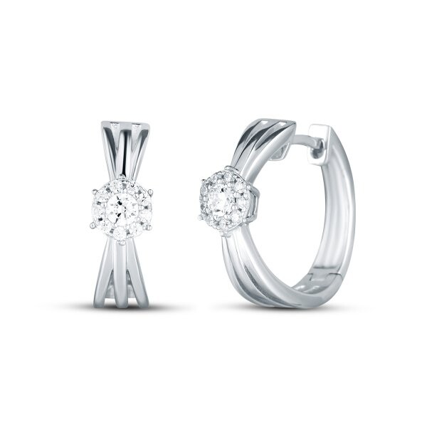 Náušnice se syntetickými kameny 136-492-809585-0000