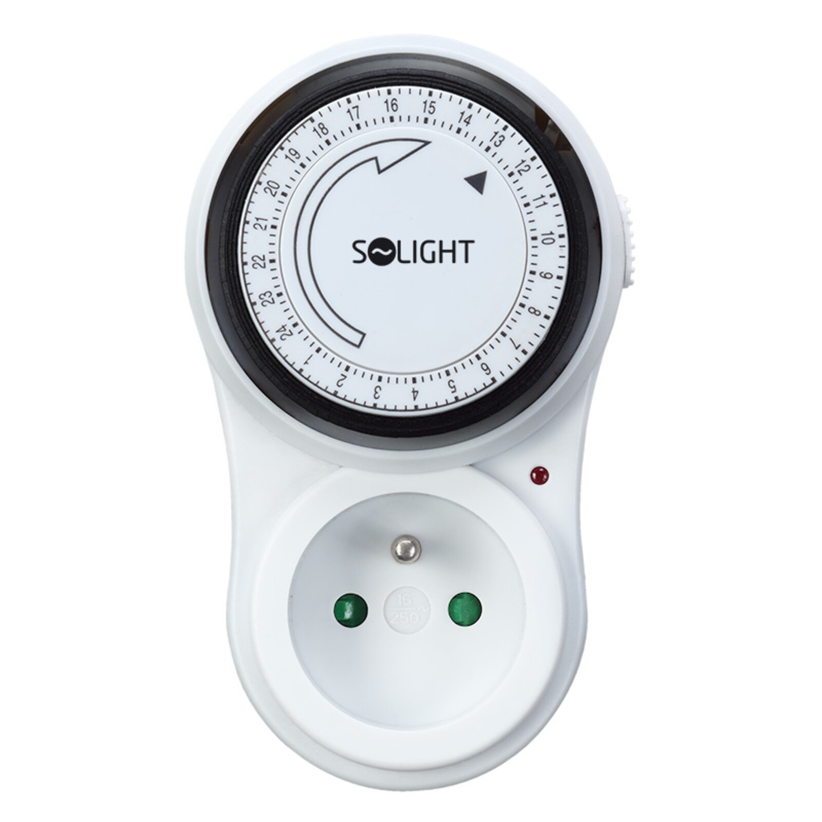 Solight časový spínač mechanický, denní 24 h., interval 15 min, vypínač DT07