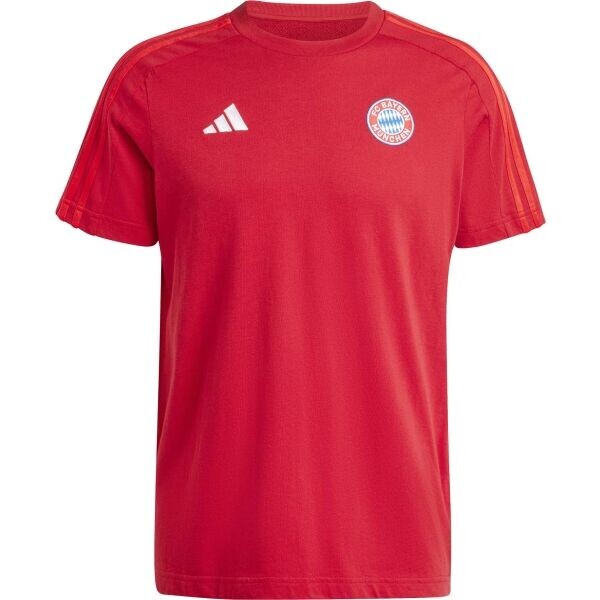 adidas FC BAYERN DNA TEE Pánské triko, červená, velikost